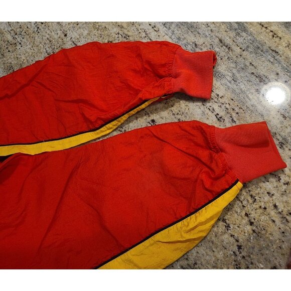 Vintage Lizwear Women Sz M Red Yellow Nylon Sweatshirt Wonder Women Marvel Vibes - Picture 13 of 15